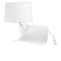 Applique USB con doppia luce da letto