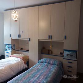 Mobili cameretta ponte 2 letti singoli