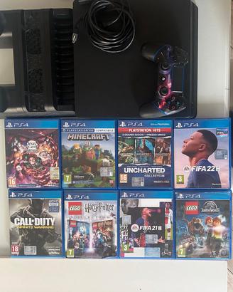 Ps4 slim da un 1TB Con giochi controller e cooler