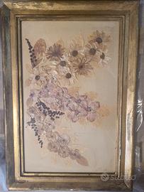 Quadro con fiori secchi