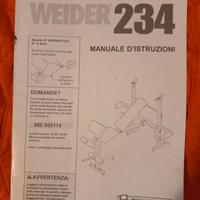 Panca Weider 234 con bilanciere