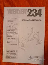 Panca Weider 234 con bilanciere