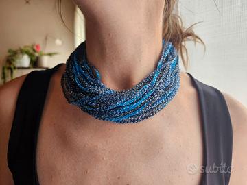 Collana blu azzurro 