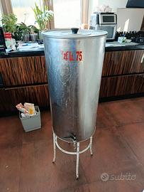 Fusto da 75LT +rubinetto+coperchio 