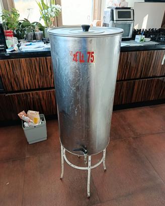 Fusto da 75LT +rubinetto+coperchio 