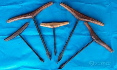 Trivelle grandi in ferro battuto primi del '900