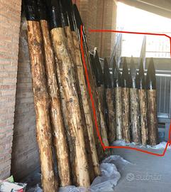 Pali per palificata in castagno