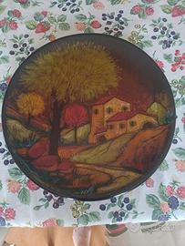 Piatto ceramica vintage Oscar Ducci San Marino