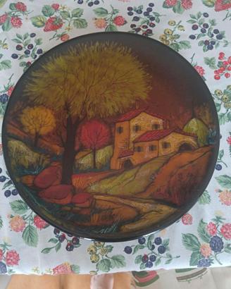 Piatto ceramica vintage Oscar Ducci San Marino