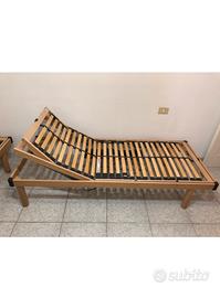 Coppia Reti Motorizzate Elettriche Legno 80x190