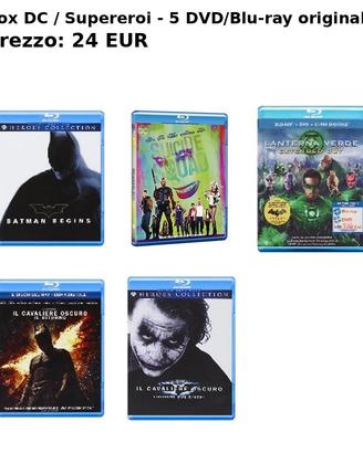 Box DC / Supereroi - 5 DVD/Blu-ray originali