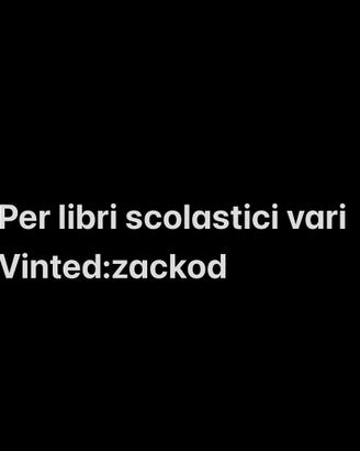 Libri scolatici di vario tipo