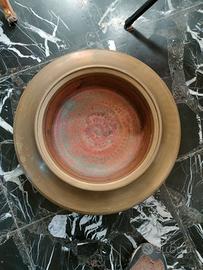 Braciere antico anni 50 ottone e rame