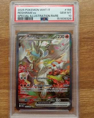 🔥 Reshiram ex WHT 166/086 – PSA 10 GEM MINT