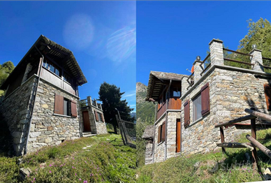 Scopello (VC) Casa tipica all'alpe del sole Frasso