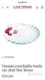 Vassoio/Centrotavola conchiglia 38x8cm