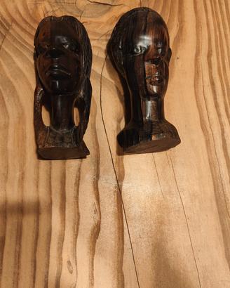 Statuette africane in legno 