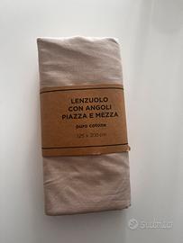 Lenzuolo 125x200 cm una piazza e mezza