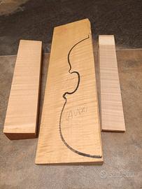 legno liuteria violino acero marezzato 