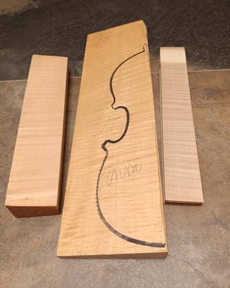 legno liuteria violino acero marezzato 