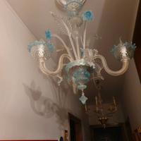 lampadario 3 luci Murano