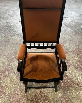 Sedia a dondolo vintage