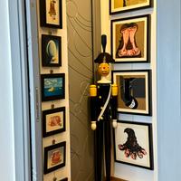 Pinocchio Carabiniere Burattino di legno artigiana