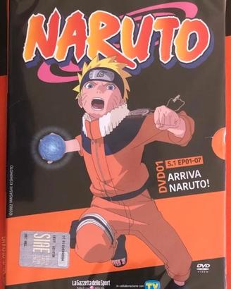 Naruto DVD 1 collection gazzetta+cofanetto