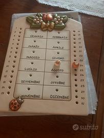 Calendario in ceramica thun