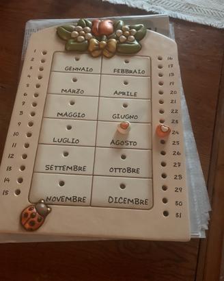 Calendario in ceramica thun