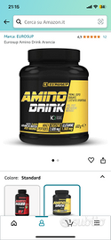 2 Pre e post workout Eurosup Amino Drink Arancia