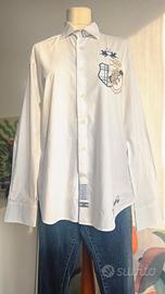 Camicia La Martina "Royal Madras" Bianco  Taglia L