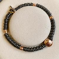 Dodo pomellato bracciale titanio oro rosa