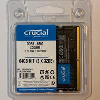 Crucial - DDR5 SODIMM 5600 64 Gb (2x32)