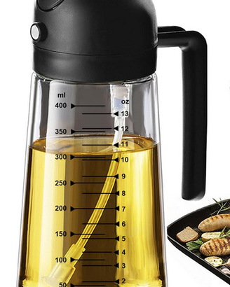Dosatore Olio 2 in 1  Oliera Spray per Cucina