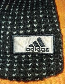 Sciarpa vintage Adidas blu e bianca