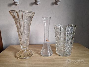 Set Di Vasi Vintage In Vetro