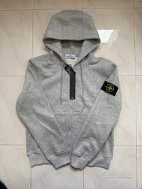 Felpa Stone Island Zip Grigia