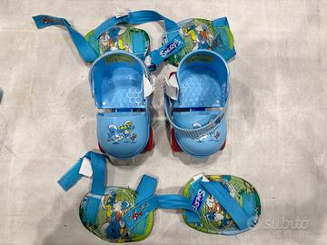 Pattini a Rotelle dei Puffi Regolabili