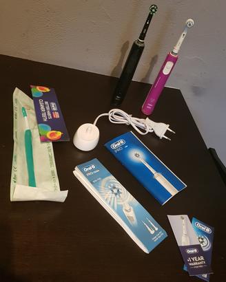 2 spazzolini elettrici Oral-B Pro