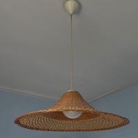 Lampadario in vimini