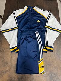 Tuta Completa Adidas Vintage Blu Gialla XL
