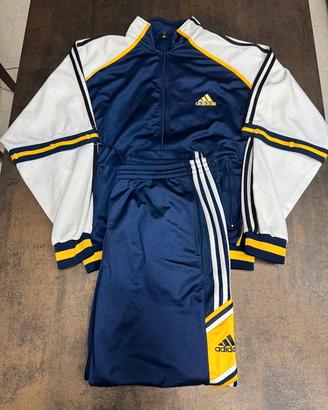 Tuta Completa Adidas Vintage Blu Gialla XL