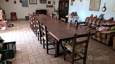 Tavolo per ampio rustico/casale anni'80  