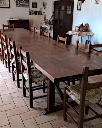 Tavolo per ampio rustico/casale anni'80  