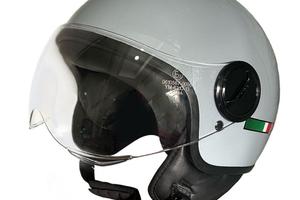 CASCO DIEFFE DEMIJET CON VISIERA GRIGIO OPACO