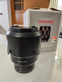Obiettivo samyang 50mm 1.4 per Sony E-mount