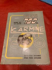 Catalogo ricambi Ducati 750 cc. 1974