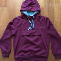 Felpa bordeaux con cappuccio tg XL