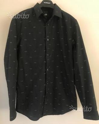 Camicia manica lunga hm medium skate indie nerd